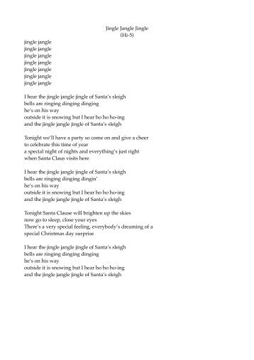 Jingle Bells Lyrics Pdf